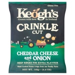 Keoghs Crinkle Cheese and Red Onion 125g